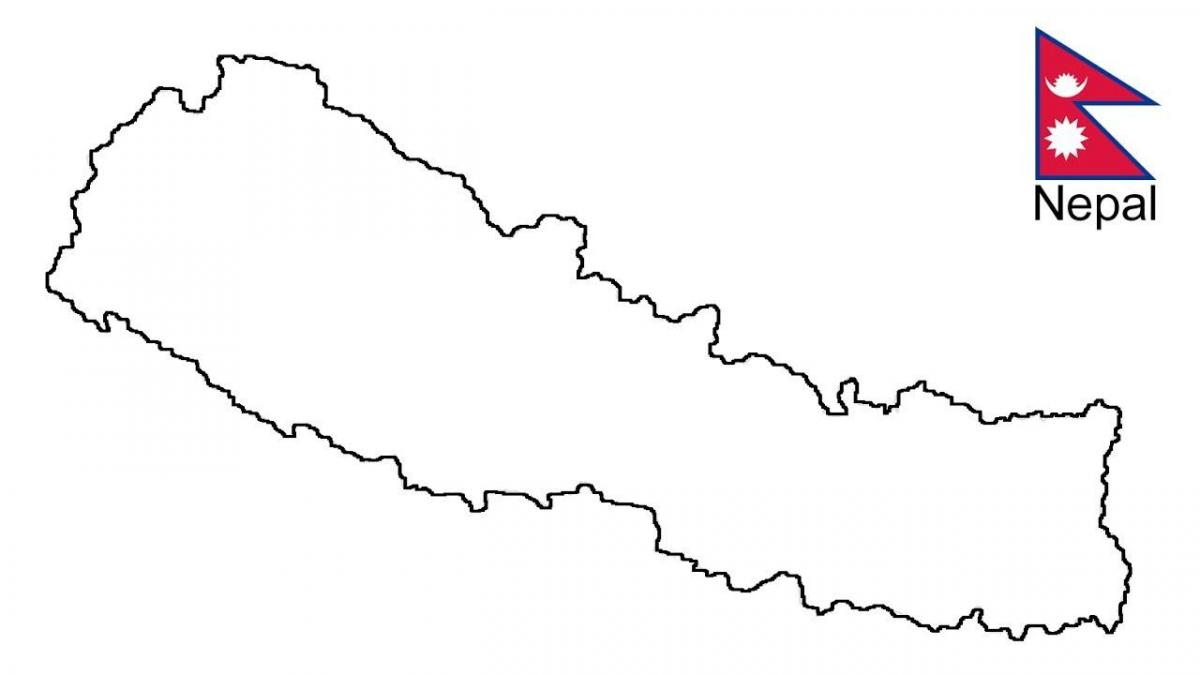 Mapa de dibuixar una nepal