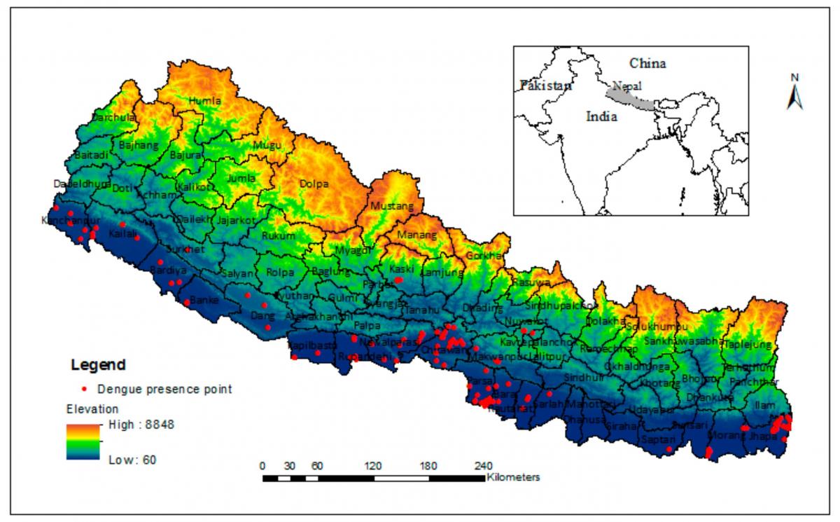 Mapa del nepal climàtic