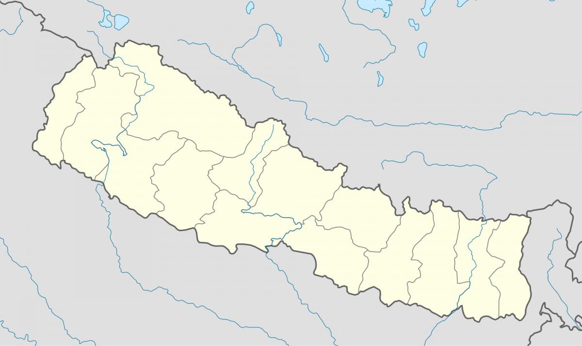 Mapa del nepal vector