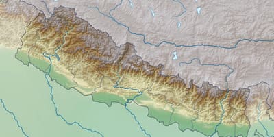 Nepal 3d mapa