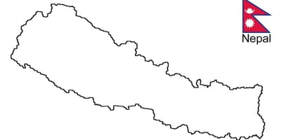 Mapa de dibuixar una nepal