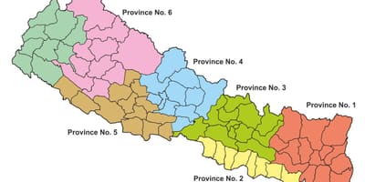 Mapa de federal nepal