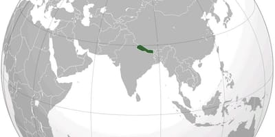 Mapa de la terra nepal
