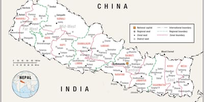 Mapa de casa nepal