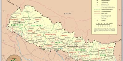 Mapa en línia del nepal